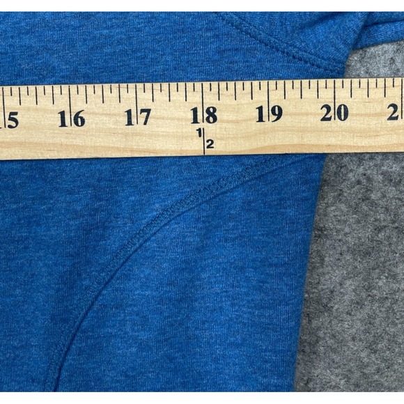 LL Bean Cozy Pullover Blue Medium Tall Cowl Neck - Picture 8 of 16